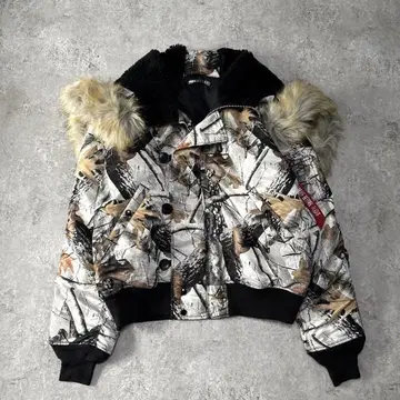 초레어 컨디션 최상 알파 N-2B 플라이트 자켓 XL 리얼트리 카모