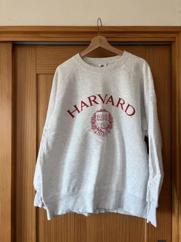 GU HARVARD 로고 맨투맨 트레이닝복 XL
