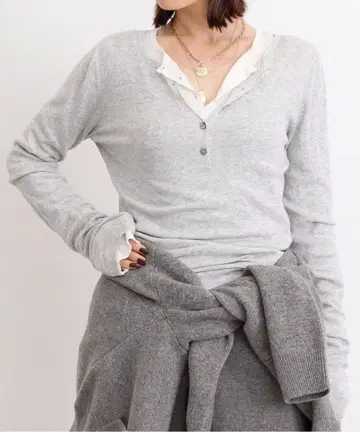 라빠르망 [ GOOD GRIEF! ] HENRY RIB KNIT TOP