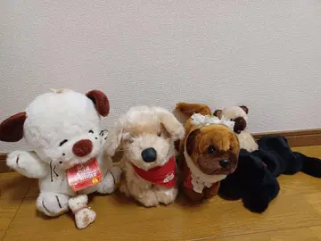 개 봉제 인형 묶음 판매 레트로 빈티지