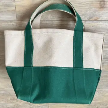 쿠코 COOCO 토트백 아이보리 x 그린 일본제