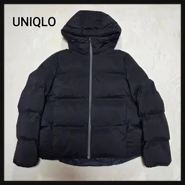 [새상품급] UNIQLO 심리스 다운 파카 후드 M 사이즈 블랙