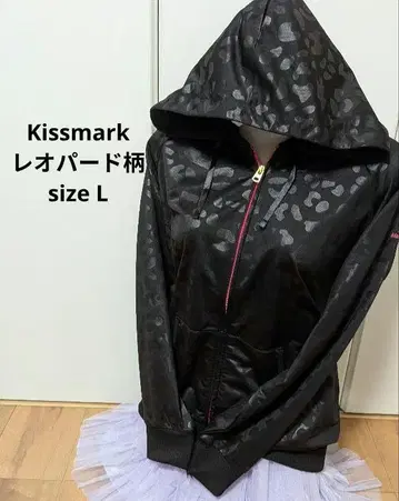 키스마크 후드티 레오파드 Kissmark 여성용 헤이세이 Y2K