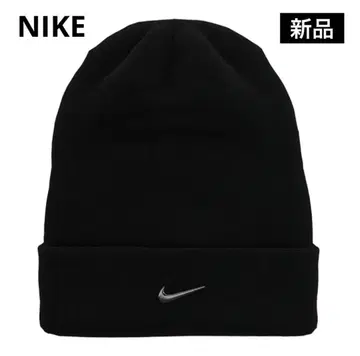 [새상품] Nike 피크 블랙 니트 모자