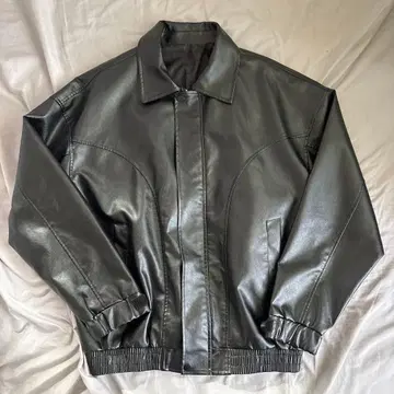 다크 레더 자켓