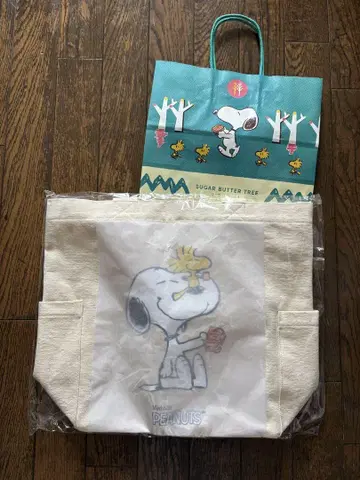 슈가버터나무 스누피 캔버스 토트백