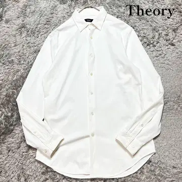 Theory 23ss 남성용 화이트 코튼 드레스 셔츠 XS 새상품급