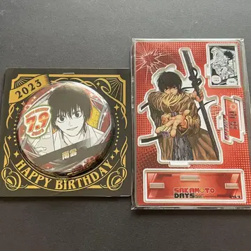 SAKAMOTO DAYS 명장면 디오라마 피규어 생일 캔뱃지 나구모