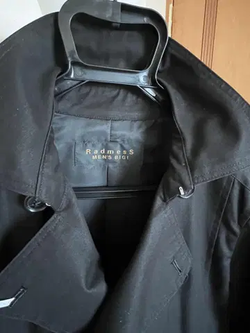 Radmass 남성용 BIG 더블 코트 블랙