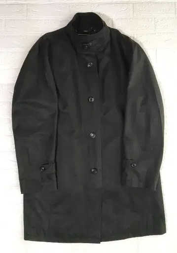 BALESTRINO 스탠드 카라 체스터 코트 나일론 코트 라이너