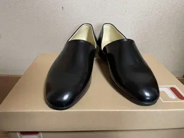 Spock 블랙 가죽 로퍼