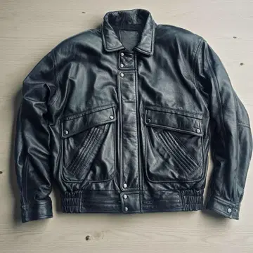 90's TRANS WORLD 라무 가죽 자켓 A2 L 사이즈