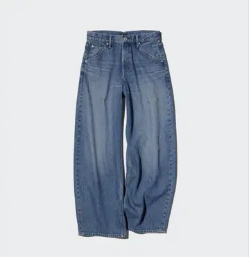 배기 커브 청바지 UNIQLO BLUE 23인치