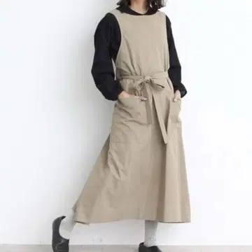 yuni 강연 에이프런 원피스