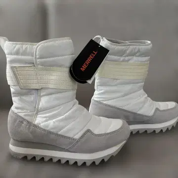 택 포함 새상품 머렐 부츠 23cm 화이트 웜 부츠