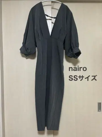 [ nairo ] V넥 롱 원피스 SS 사이즈