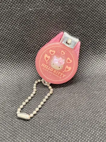 헬로키티 손톱깎이 볼체인 스트랩 레트로 카오하나 거울 포함