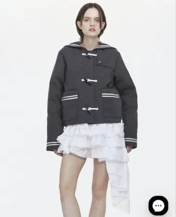 bibiy. CHARLENE SAILOR JACKET GRAY