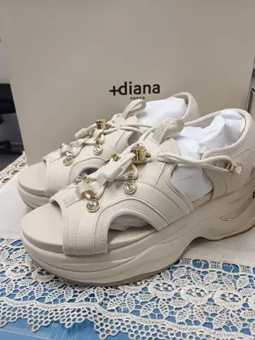 diana 아이보리 통굽 샌들