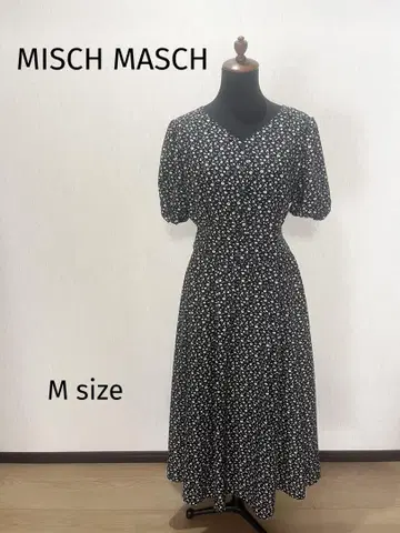 MISCH MASCH 꽃무늬 V넥 롱 원피스 M size
