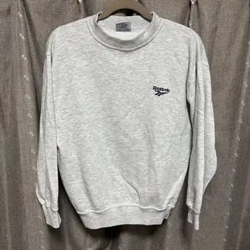 y101803 Reebok 트레이닝복 그레이 로고 긴팔 S