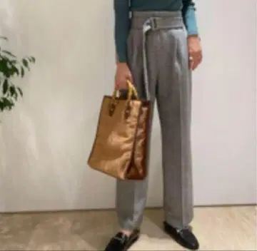 택 포함 새상품 마이 스트라다 서스펜더 하이웨스트 팬츠
