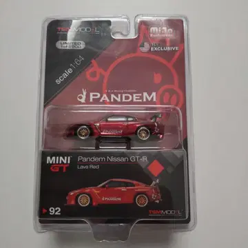 PANDEM 닛산 GT-R 라바 레드 1:64 한정판 3000