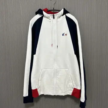 LACOSTE SPORT 후드티 US L 빨간색/화이트/네이비
