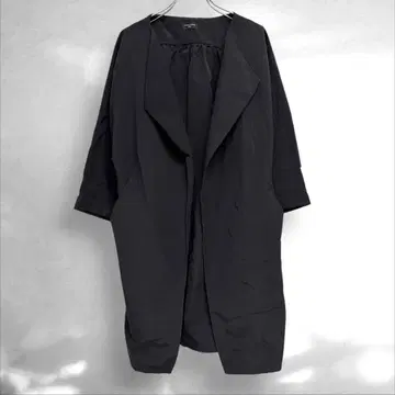 저널 스탠다드 롱 코트 오픈 카라 벨트 포함 아우터 (C2