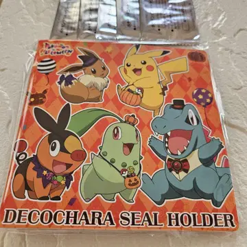 한정판 포켓몬 씰 홀더 세트 + 씰 5장 포함 새상품