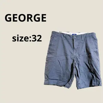 GEORGE 그레이 숏팬츠 32