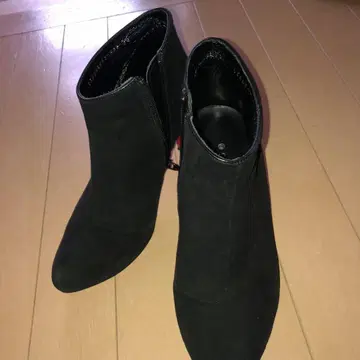 모드 에 자코모 carino 블랙 스웨이드 부티 24 힐 7.5cm
