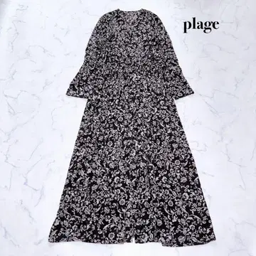 Plage 플라주 rustic flower 개더 원피스 꽃무늬