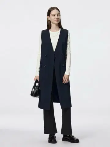 택 포함 새상품 GU 롱베스트 Z+E 네이비 3XL