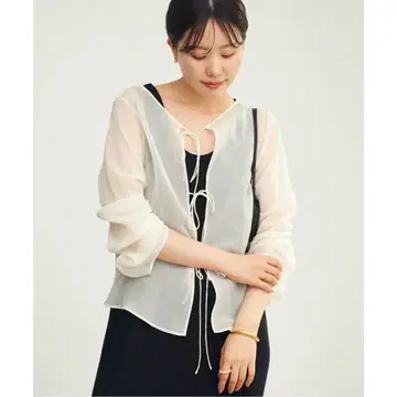 Plage SHEER STRING 블라우스