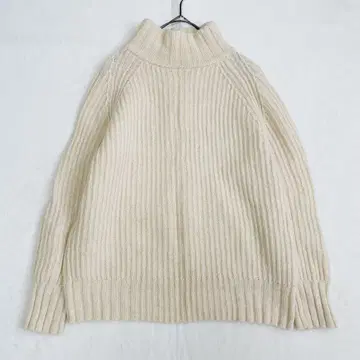 tumugu 츠무구 울 니트 보틀넥 아이보리 화이트