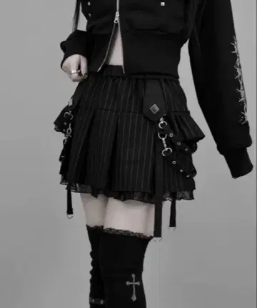 DimMoire 디모아르 사이드 프릴 미니 스커트