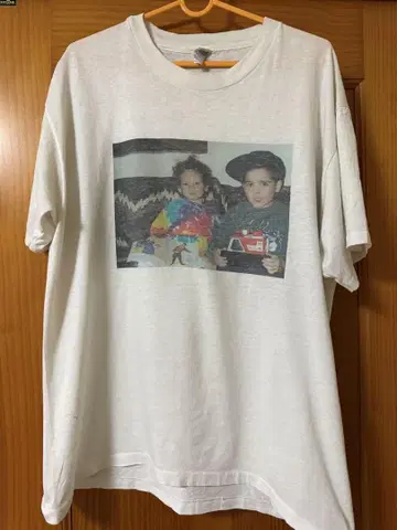Hanes 오버 사이즈 T셔츠 L 어린이 사진 프린트