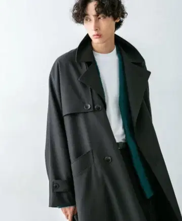 [ 택 포함 ] HOTEL PALACE 개버딘 돌먼 트렌치코트 M