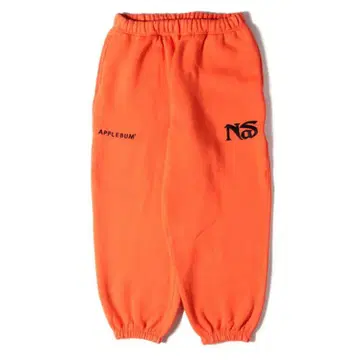 APPLEBUM x NAS 오렌지 스웨트 팬츠