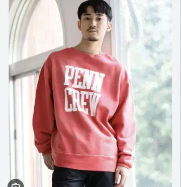 새상품급 BEAMS PENN CREW 빈티지 가공 맨투맨