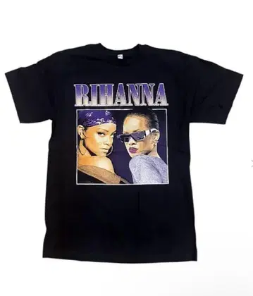 Rihanna 그래픽 프린트 T셔츠