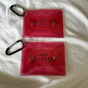 BLACKPINK DEADLINE 클리어 파우치 핑크 구매 혜택