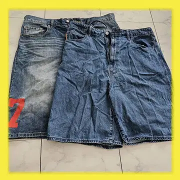 데님 숏팬츠 2세트 숏팬츠 반바지