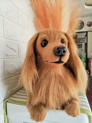 닥스훈트 봉제 인형 브라운