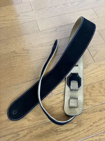 블랙 스웨이드 기타 스트랩