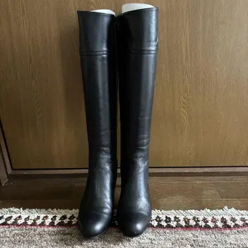 롱 부츠 천연 가죽