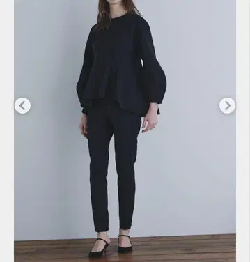LE PHIL 루필 더블 크로스 테이퍼드 팬츠 네이비 2