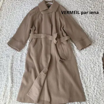VERMEIL par iena 롱 가운 코트 베이지 울