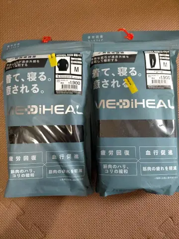 MEDIHEAL ROOM 긴팔 셔츠 롱 팬츠 세트 M 블랙